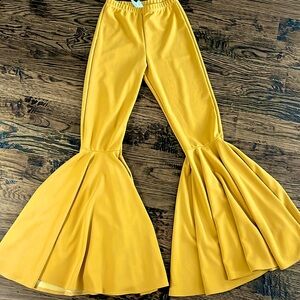 Mustard bell bottom pants
